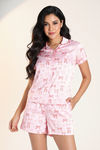 Zivame Satin Short Set - Crystal Rose — thumbnail 1